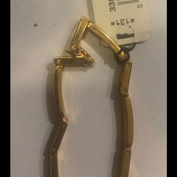 Vintage Napier Gold Tone Chain Bracelet 7" Wrist - Picture 3 of 5